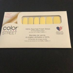 color street nail polish strips yellow